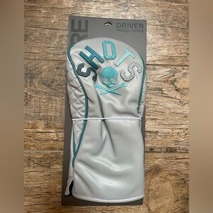 G/Fore G4 Gradient Shots Velour Lined Golf Driver Headcover SHOTS Gray Blue NEW